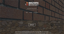 Desktop Screenshot of brownmasonry.com