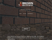 Tablet Screenshot of brownmasonry.com